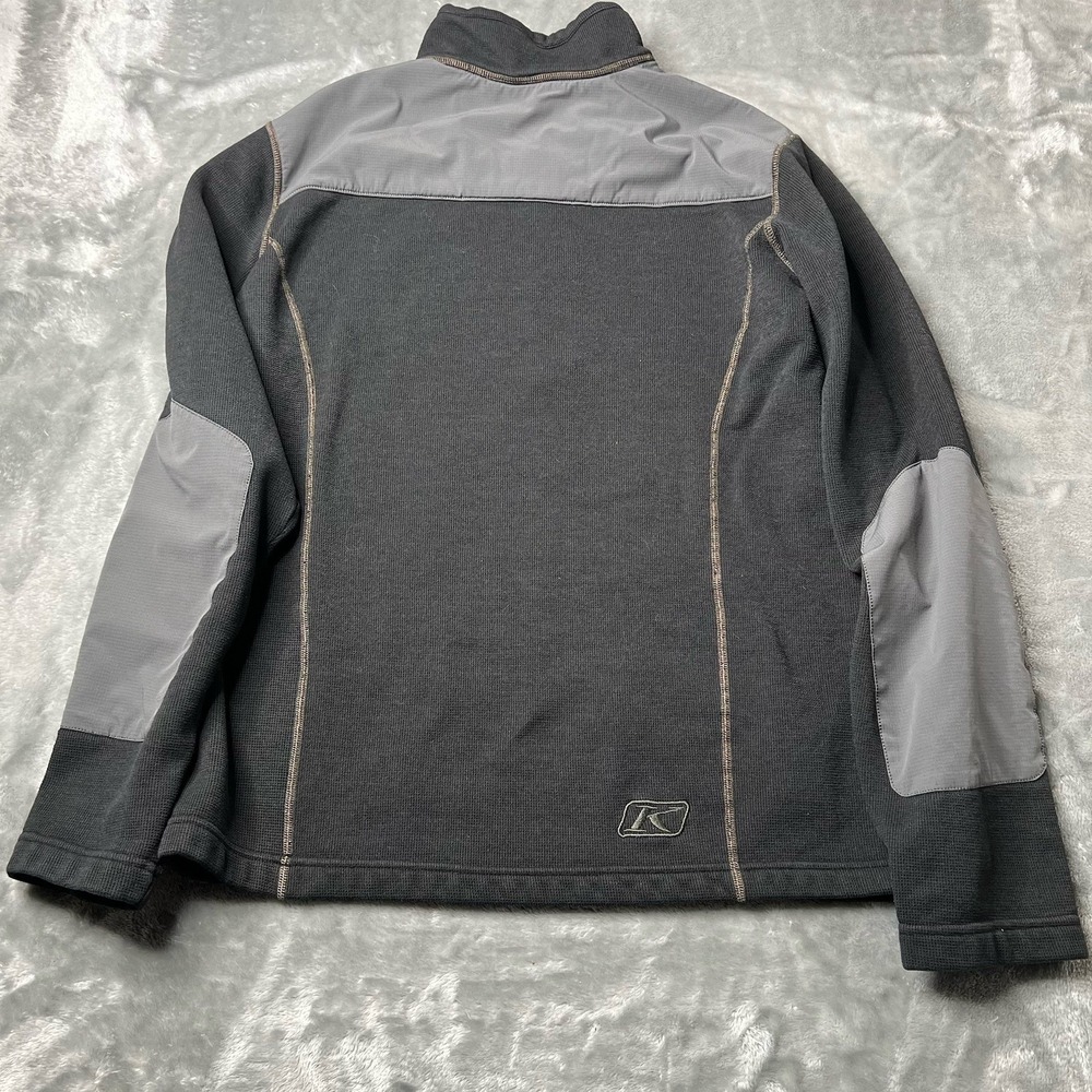 Klim Jacket Men Size Large Yukon Pullover 1/4 Zip Thermal Pro Fleece Moto Black - Picture 2 of 7